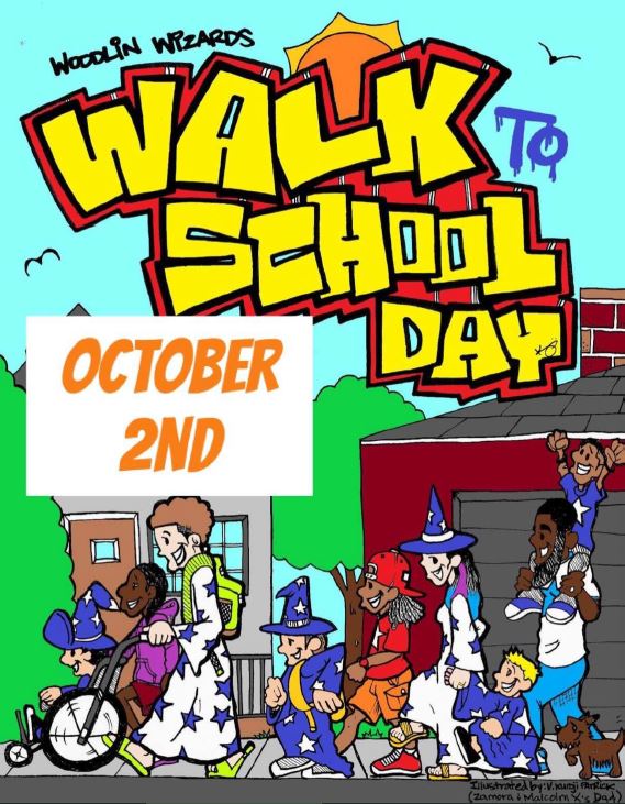 Walk to School Day illustration by Kuroji Patrick